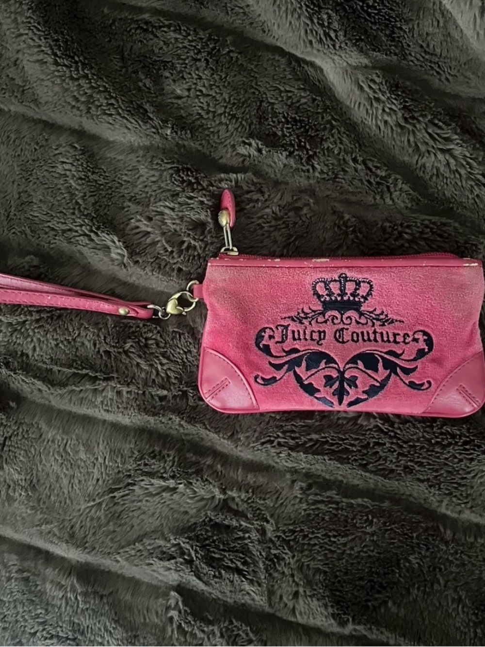 Juicy Couture hot pink clutch